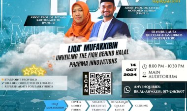 The Fiqh Blueprint for Halal Pharma Innovation: A Grand Opening for the “Fiqh and Usul al-Fiqh Festival 2024” (Mahrajan SOFI)