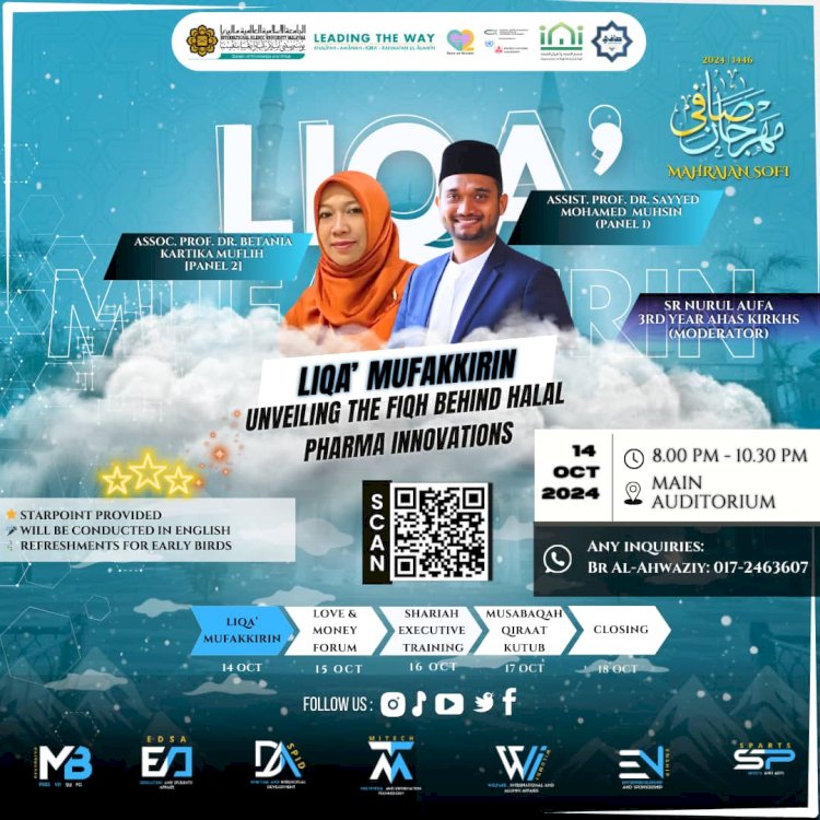 The Fiqh Blueprint for Halal Pharma Innovation: A Grand Opening for the “Fiqh and Usul al-Fiqh Festival 2024” (Mahrajan SOFI)