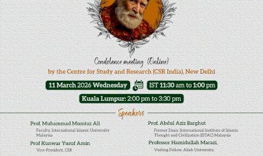 CSR Organises Condolence Meeting in Memory of Prof. Syed Muhammad Naquib al-Attas   